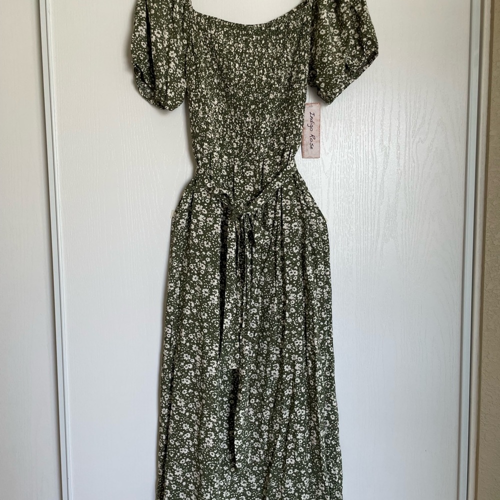 Floral Green Dress for Easter’s. Spring/summer dress